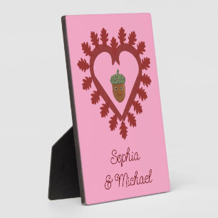 Placa Expositora Día de San Valentín Corazón de Amor Bellota Nombre