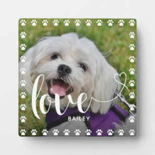 Placa Expositora Día de San Valentín de cachorros, Mascota de cacho