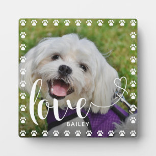Placa Expositora Día de San Valentín de cachorros, Mascota de cacho