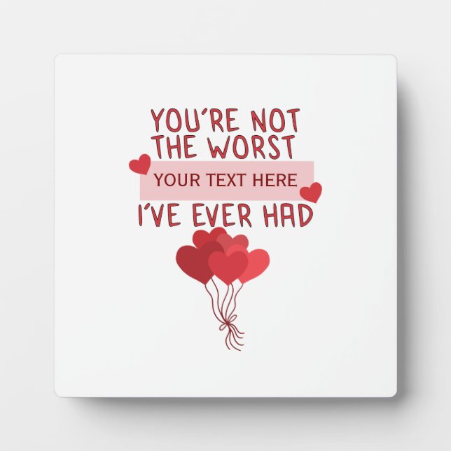 Placa Expositora Día de San Valentín personalizado Personalizado (Frente)