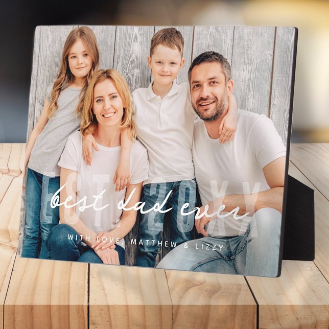 Placa Expositora Día del Padre de la mejor foto moderna atlética de (Subido por el creador)