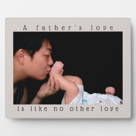 Placa Expositora Día del padre | El amor de un padre | Foto persona