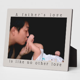 Placa Expositora Día del padre | El amor de un padre | Foto persona