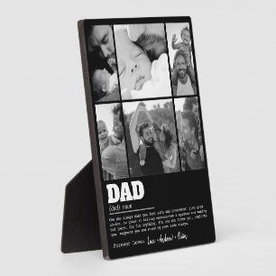 Placa Expositora Día del Padre Mensaje Personalizado 6 Fotos Papá S