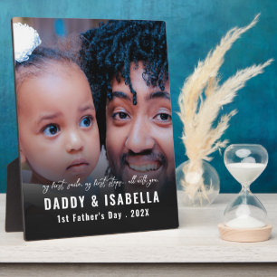 Placa Expositora Día del Padre Moderno para Papá y Bebé 1ra Foto