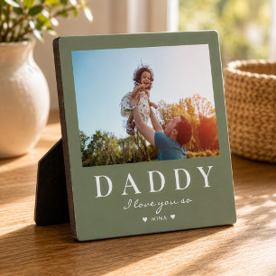 Placa Expositora Día del Padre Papá moderno lindo texto personaliza