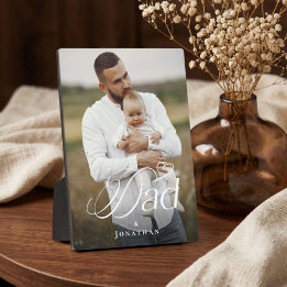 Placa Expositora Día del Padre Regalo Personalizado Papá y Bebé con