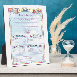 Placa Expositora Día Único De Nacimiento