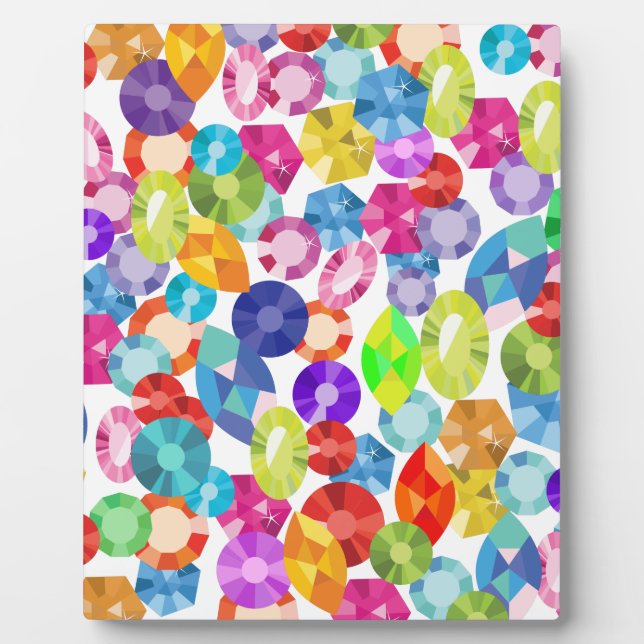 Placa Expositora diamantes de imitación del arco iris (Frente)