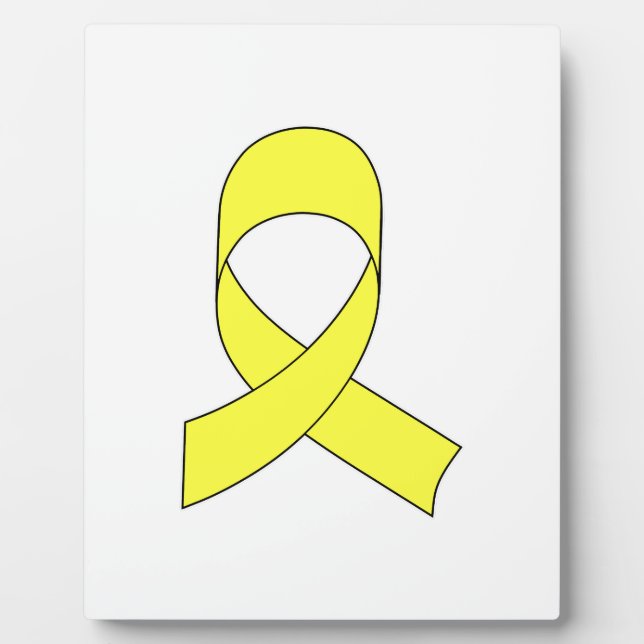 Placa Expositora Dibujo de cinta amarilla (Frente)