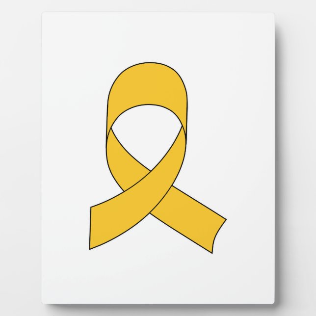 Placa Expositora Dibujo de cinta dorada (Frente)