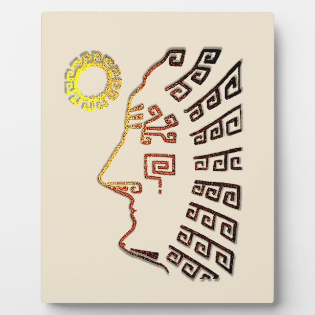 Placa Expositora Dibujo de Machu Picchu (Frente)