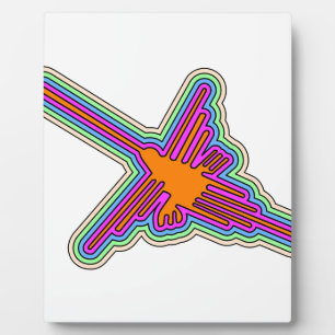 Placa Expositora Dibujo de Nazca Hummingbird Perú