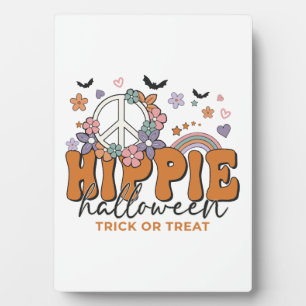 Placa Expositora Dicho divertido de Halloween Hippie Halloween