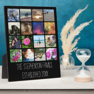 Placa Expositora Dieciséis esquinas redondeadas Collage de fotos cu