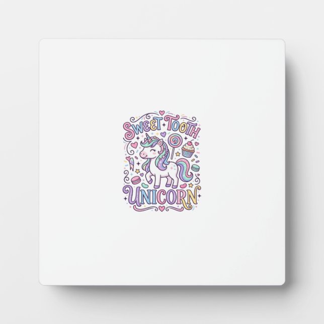 Placa Expositora Diente Dulce Unicornio Diseño Original de Merchand (Frente)