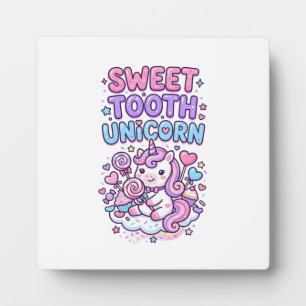 Placa Expositora Diente Dulce Unicornio Unicornio Lindo Pastel Rega