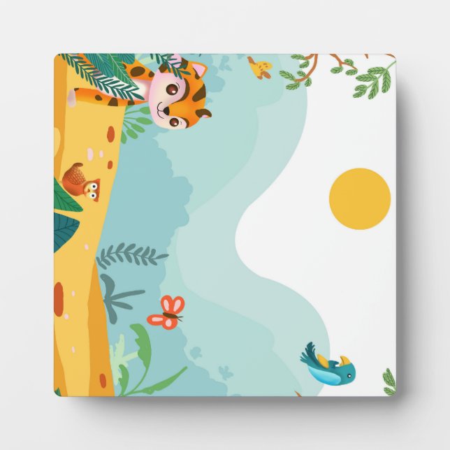 Placa Expositora Digital Playous & Descriptive, Playful Jungle Cub (Frente)