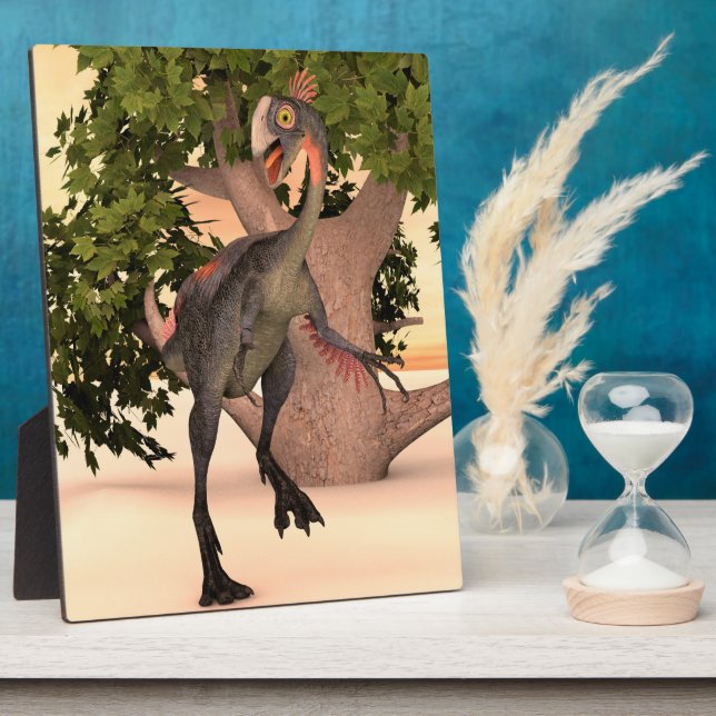 Placa Expositora Dinosaur Gigantoraptor (Lado)