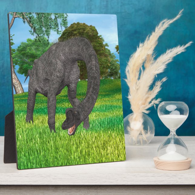 Placa Expositora Dinosaurio Brachiosauro (Lado)