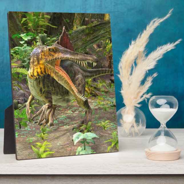 Placa Expositora Dinosaurio Spinosaurus (Lado)