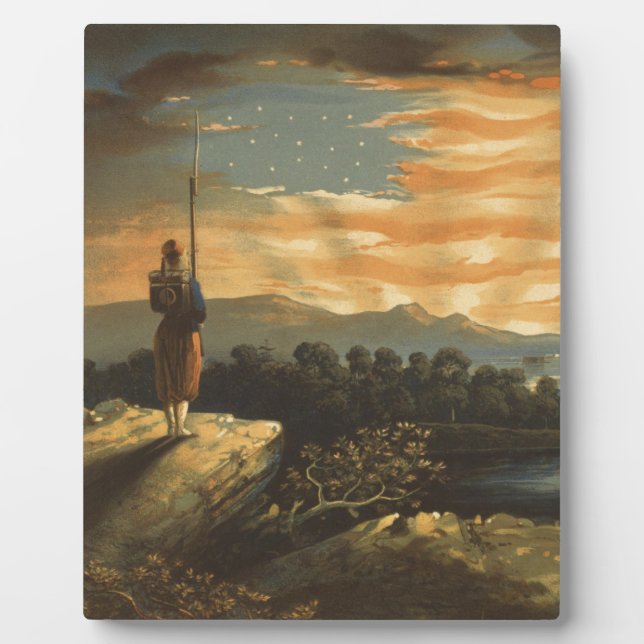 PLACA EXPOSITORA DIOS BENDIGA A ESTADOS UNIDOS (Frente)