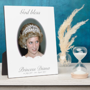Placa Expositora Dios bendiga a la princesa Diana