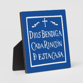 Placa Expositora Dios bendiga cada rincón