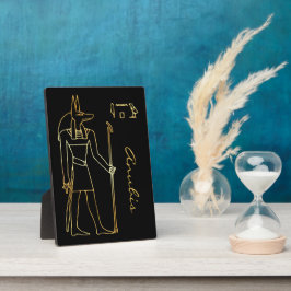 Placa Expositora Dios egipcio Anubis Pagan Altar