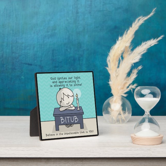 Placa Expositora Dios enciende nuestra luz (in situ)