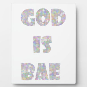 Placa Expositora dios es bae