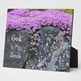 Placa Expositora Dios es mi piedra