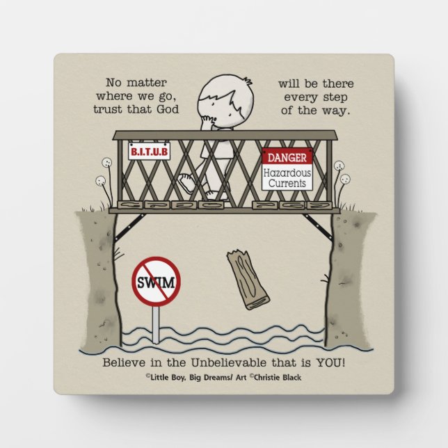 Placa Expositora Dios estará allí (Frente)