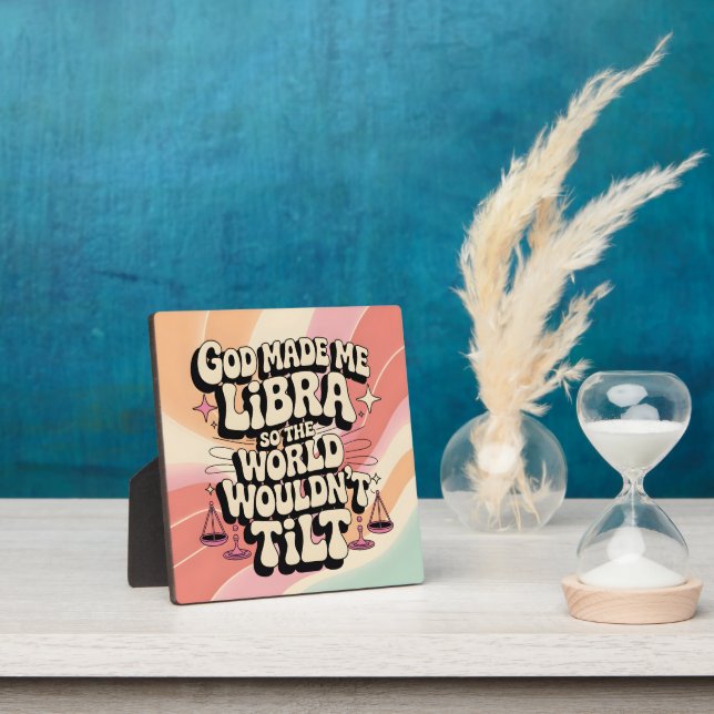 Placa Expositora Dios Me Hizo Libra Tabletop Plaque (in situ)