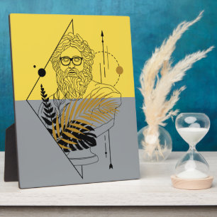 Placa Expositora Dios Olímpico Hipster Colorblock