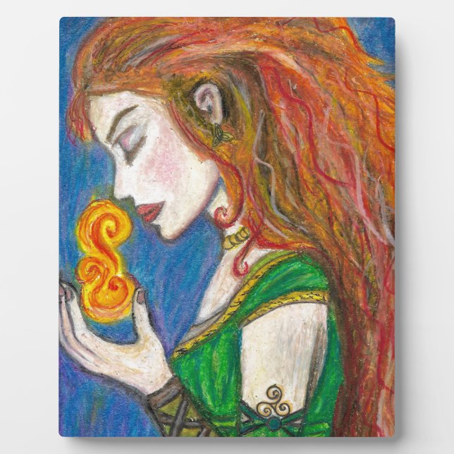 Placa Expositora Diosa Brigid (Frente)