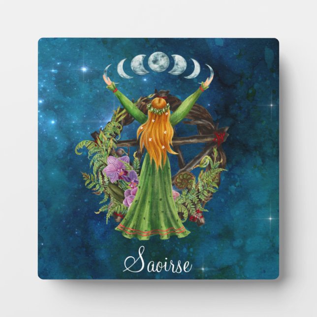 Placa Expositora Diosa de la Luna de Irlanda (Frente)