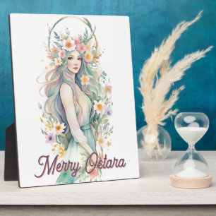 Placa Expositora Diosa de Ostara Equinoccio de Primavera Sabbat Fie