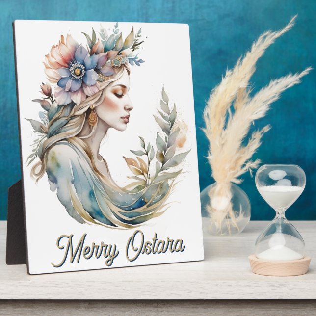 Placa Expositora Diosa de Ostara Sabbat del Equinoccio de Primavera (Lado)