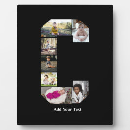 Placa Expositora Diseñar su propia letra C Collage de fotos