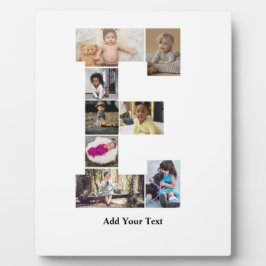 Placa Expositora Diseñar su propia letra E Collage de fotos