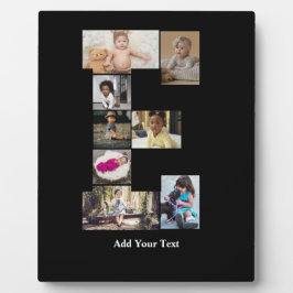 Placa Expositora Diseñar su propia letra E Collage de fotos