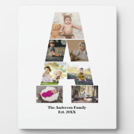 Placa Expositora Diseñar su propia letra un Collage de fotos