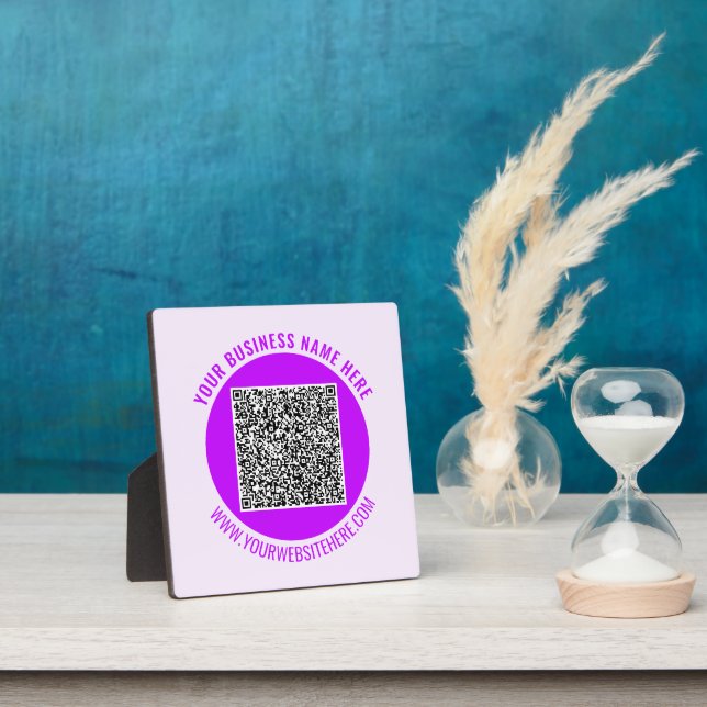 Placa Expositora Diseñar su propia plantilla de código QR (in situ)
