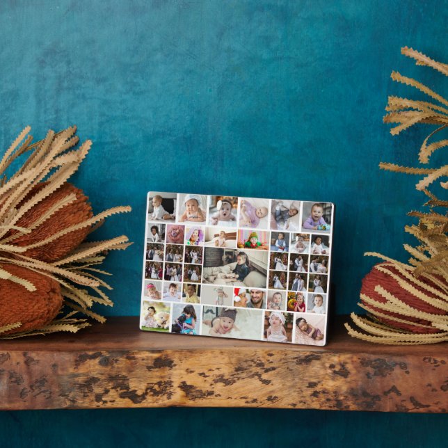 Placa Expositora Diseñar su propio Collage de fotos de 40 (Lado)