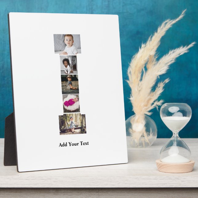 Placa Expositora Diseñar tu propia letra I Collage de fotos (Lado)