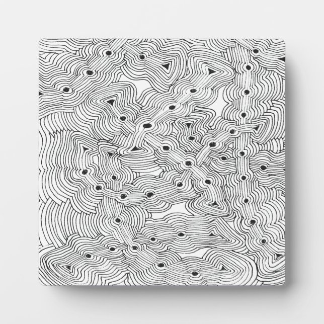 Placa Expositora Diseño abstracto original de la granja de hormigas (Frente)