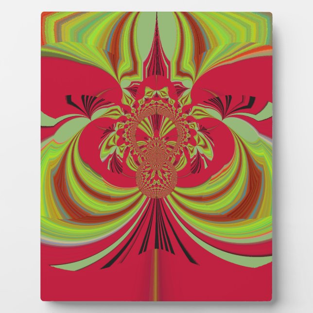 Placa Expositora Diseño amarillo rojo Hakuna Matata (Frente)