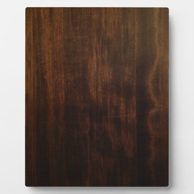 Placa Expositora Diseño Antiguo de Madera Oscura (Frente)