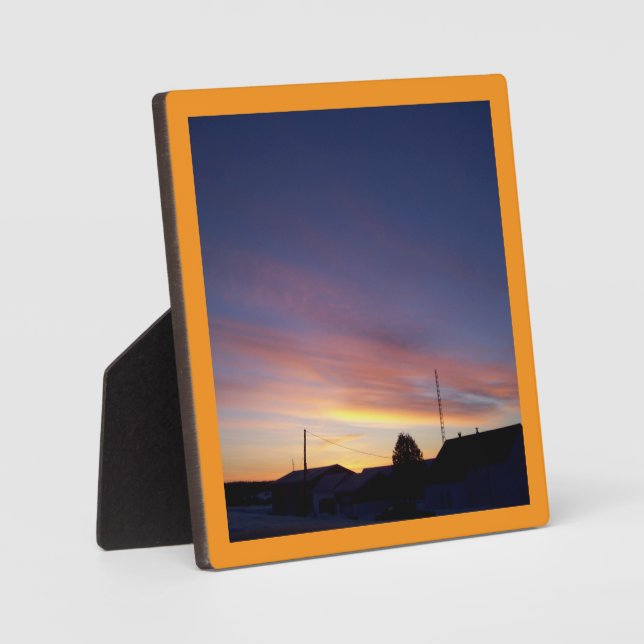 Placa Expositora Diseño artístico de la pared de Sunrise (Anverso)